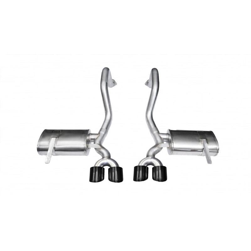 Corsa Xtreme Axle-Back Exhaust (Black Twin 4.0" Tips) - 1997-2004 Chevrolet Corvette C5 Z06 5.7L V8