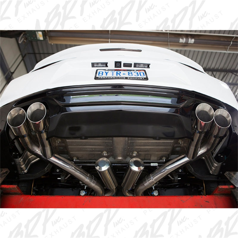 MBRP 2016 Chevy Camaro V8 6.2L 6spd 3in T409 Race Dual Cat Back w/ 4.5in Quad Dual Wall Tips - T1 Motorsports