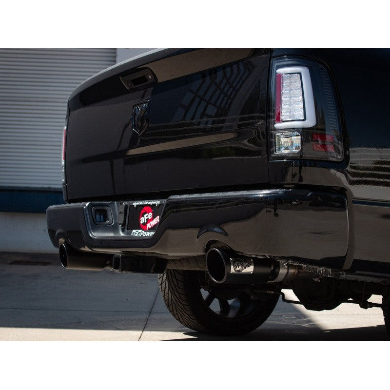 aFe Hemi Gemini XV 3in 304 SS Cat-Back Exhaust w/ Black Tips - 09-18 Dodge Ram 1500