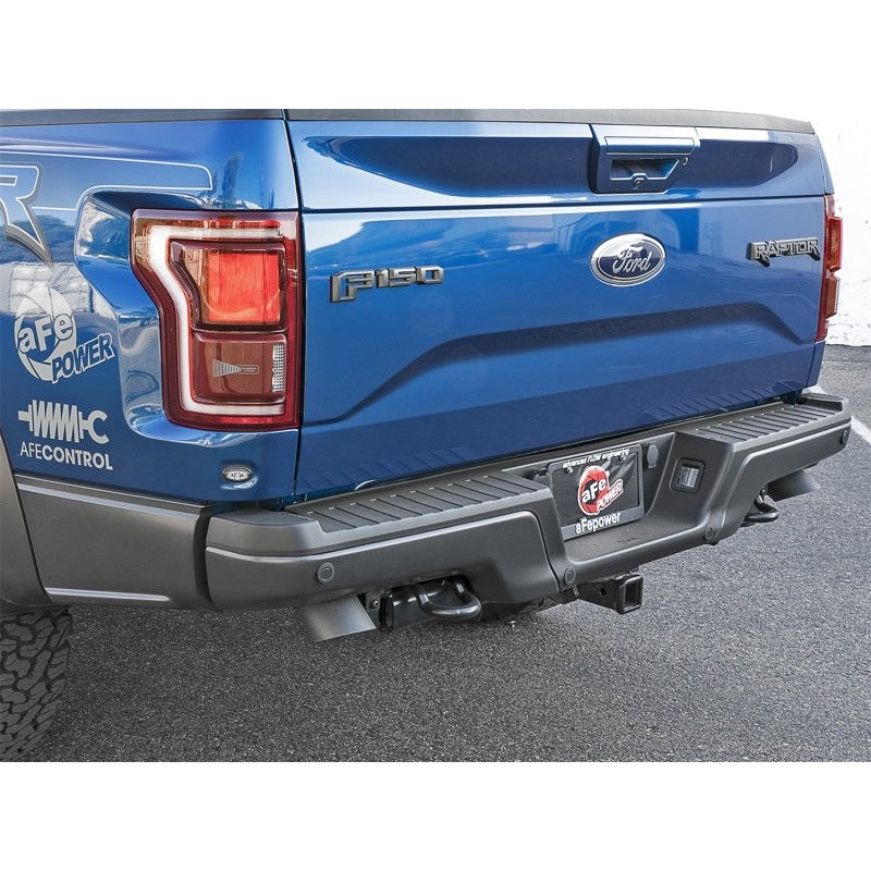 aFe MACH Force-Xp Cat-Back Exhaust w/Dual Hi-Tuck Tips Black 17-18 Ford F-150 Raptor V6-3.5L (tt)