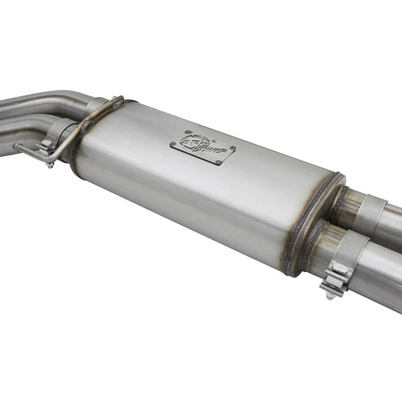 aFe POWER Rebel Series 3in 409 SS Cat Back Exhaust w/ Polished Tips 17 Ford F-150 Raptor V6-3.5L