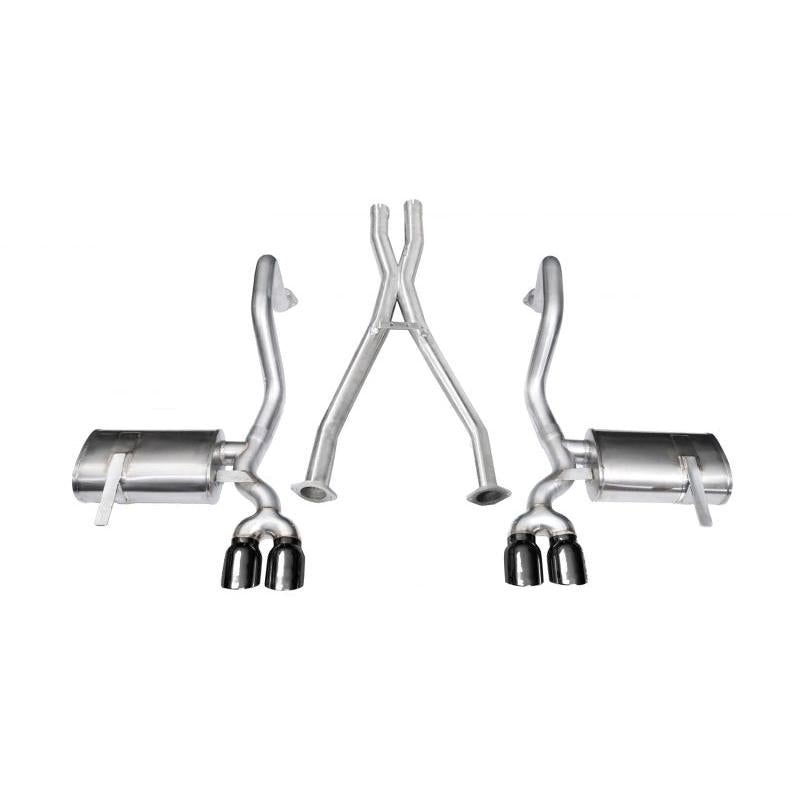 Corsa Xtreme 2in Cat-Back Exhaust (Black Twin 3.5" Tips) - 1997-2004 Chevrolet Corvette C5 Z06 5.7L V8