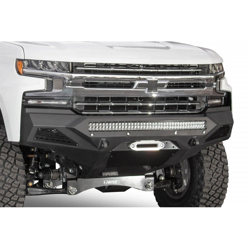 Addictive Desert Designs 2019 Chevrolet Silverado 1500 SF Front Bumper w/ Winch Mount&Sensor Cutout