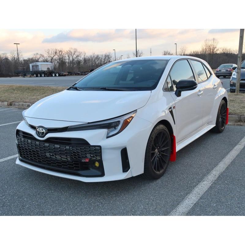 Rally Armor 2023 Toyota GR Corolla Red UR Mud Flap w/ White Logo