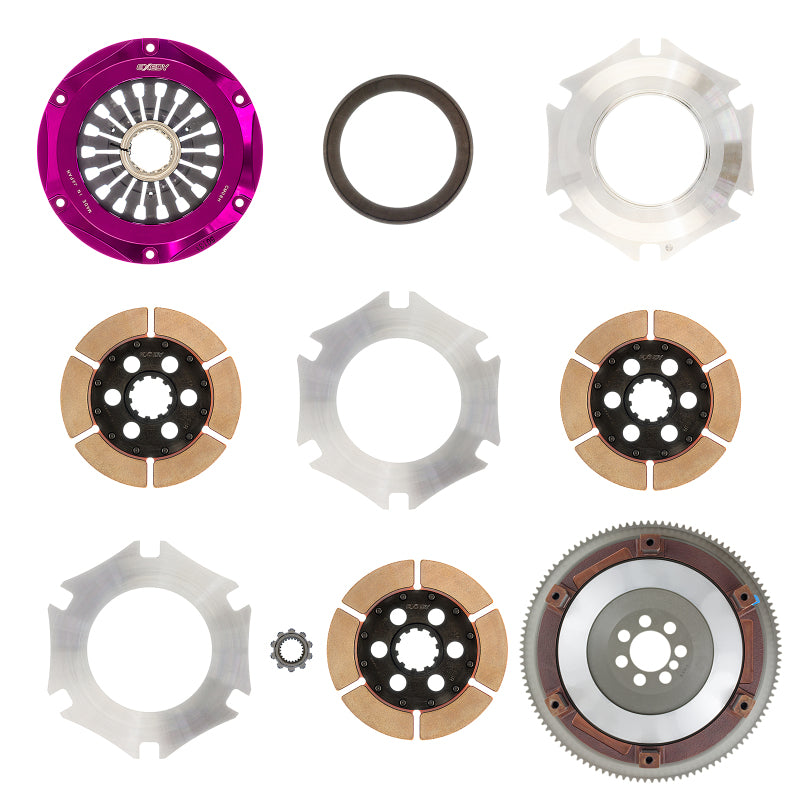 Exedy 2008-2015 Mitsubishi Lancer Evolution GSR L4 Hyper Triple Cerametallic Clutch Rigid Disc - T1 Motorsports