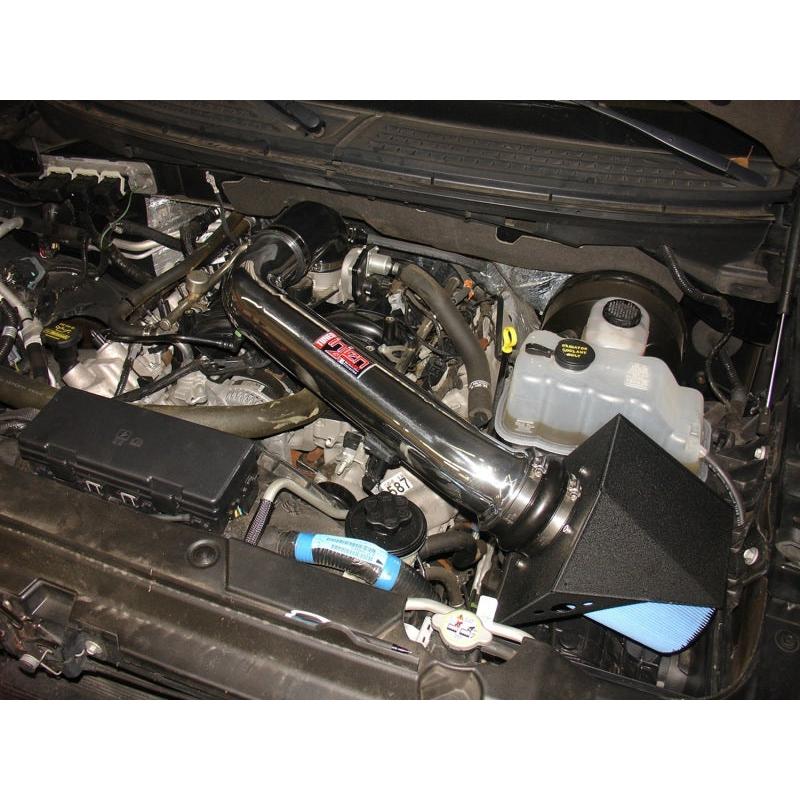Injen 09-10 Ford F-150 V8 5.4L Wrinkle Black Power-Flow Air Intake System - T1 Motorsports
