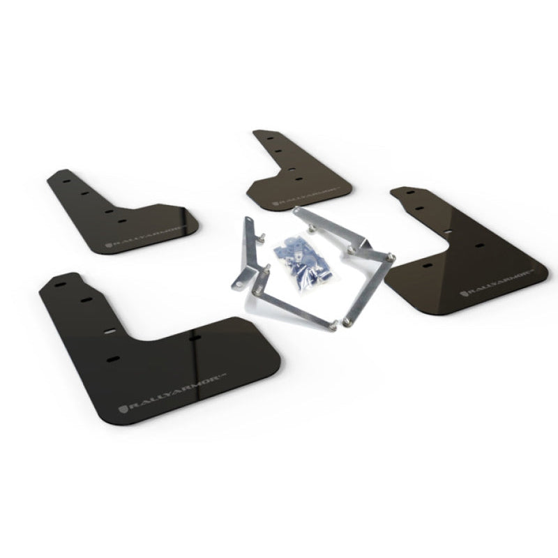 Rally Armor 17-21 Honda Civic Sport & Touring (Hatch) Black UR Mud Flap w/ Dark Grey Logo - T1 Motorsports