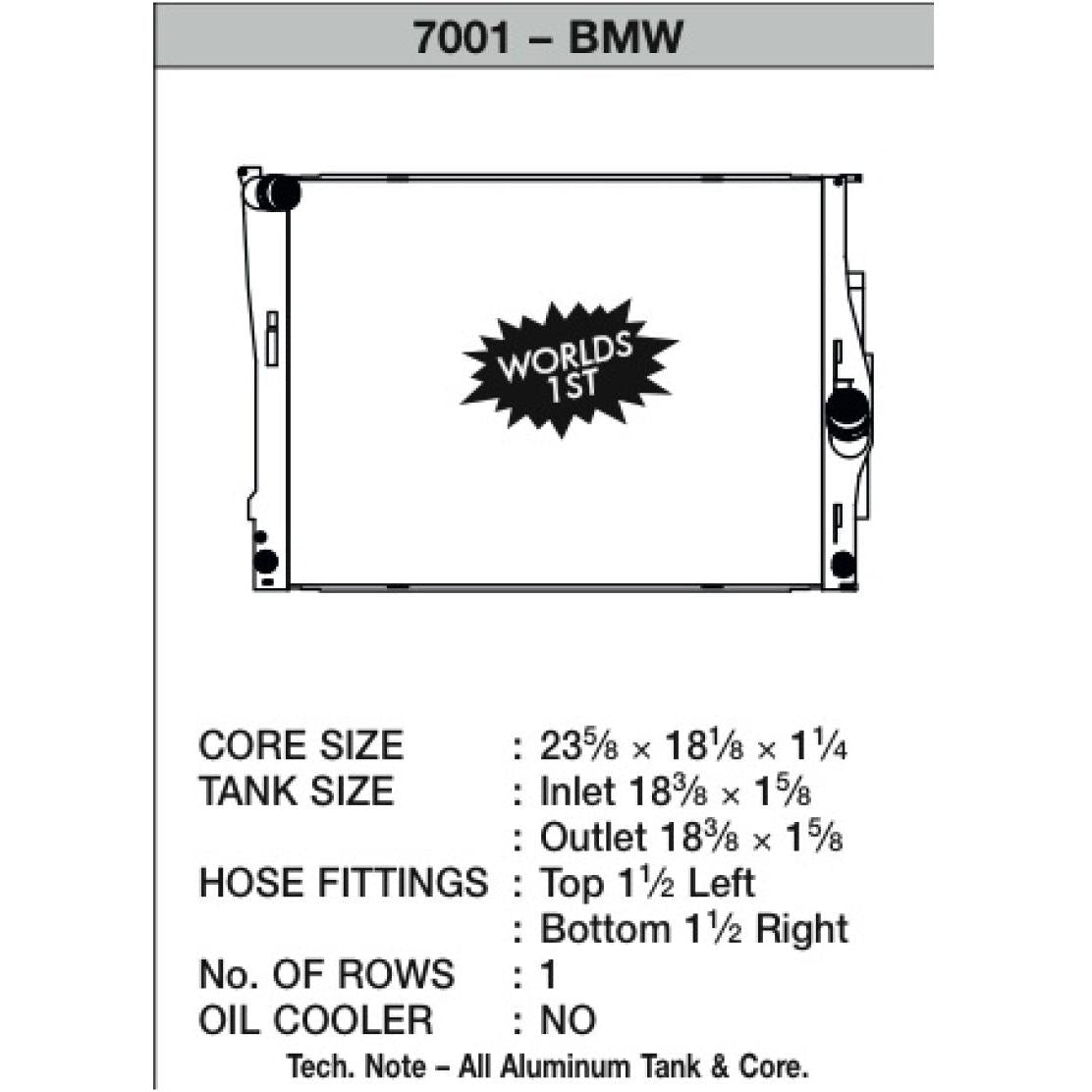 CSF 2006 BMW 325 / 07-09 BMW 328 / 06-10 BMW 330 / 09-10 BMW Z4 Radiator - T1 Motorsports