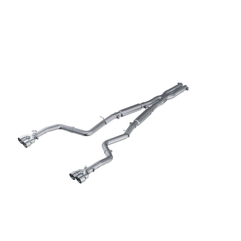 MBRP 15-16 Dodge Challenger RT 5.7L Aluminized Steel 3in Dual Rear Cat-back Quad Tips - Street - T1 Motorsports