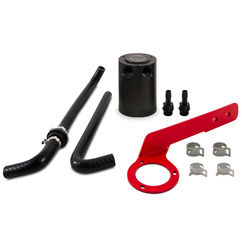 Mishimoto 2018+ Honda Accord 2.0T Baffled Oil Catch Can PCV Side - Red - T1 Motorsports
