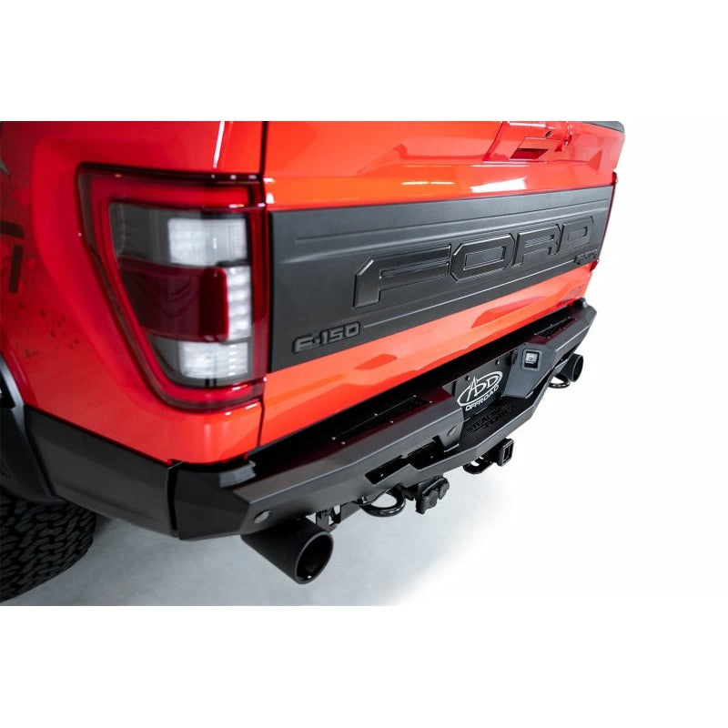 Addictive Desert Designs 2022+ Ford Raptor Stealth Fighter R Bumper w/ 2 Cube Lights - Hammer Black