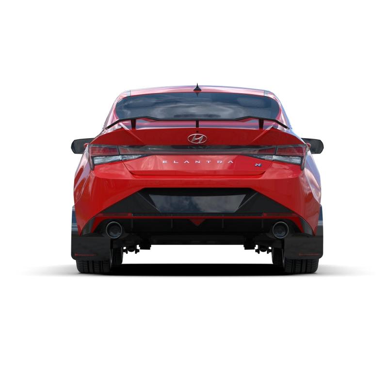 Rally Armor 2022 Hyundai Elantra N & N Line Black Mud Flap w/ Grey Logo