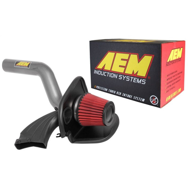 AEM 16-18 Ford Focus RS L4-2.3L F/I Gunmetal Gray Cold Air Intake - T1 Motorsports