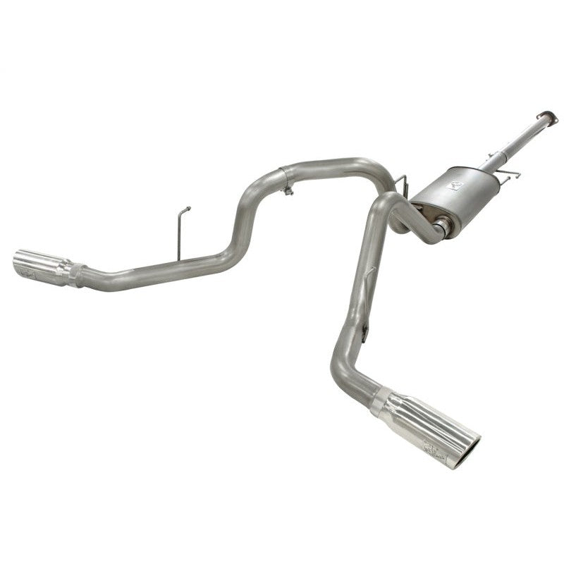 aFe MACHForce XP Exhausts 3inSS Dual Side Exit Cat-Back 11-14 Ford F150 Ecoboost V6-3.5L (TT)