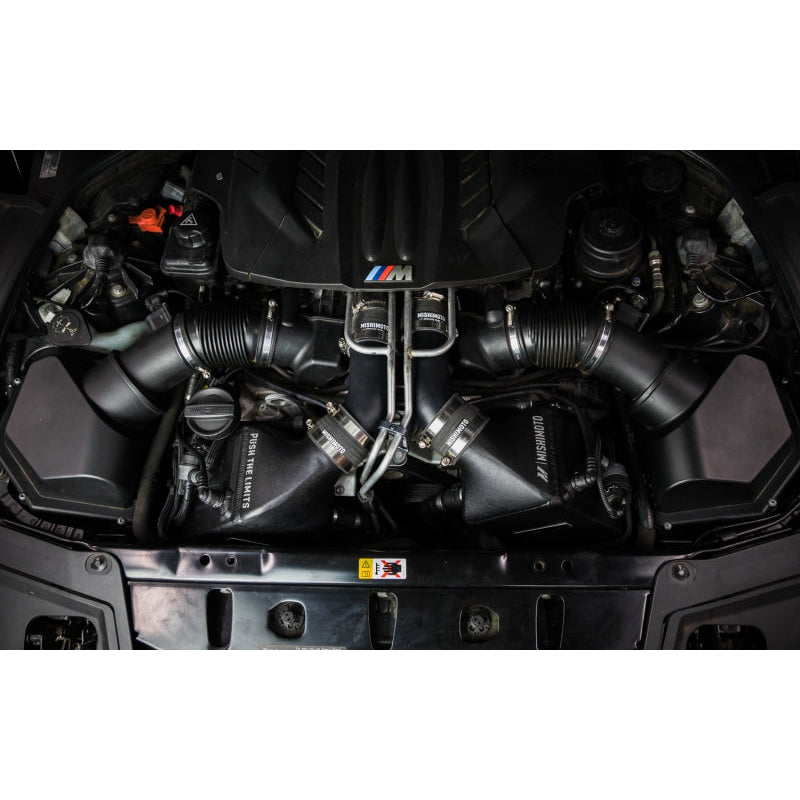Mishimoto 12-16 BMW F10 M5 Intercooler Pipe Kit Micro Wrinkle Black - T1 Motorsports