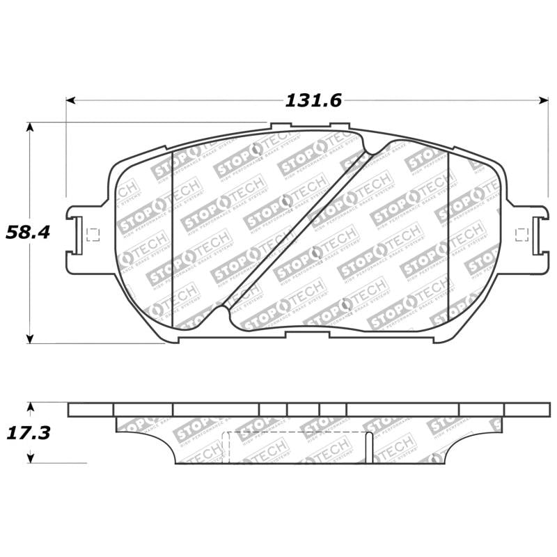 StopTech Performance 06 Lexus GS / 09-10 IS Front Brake Pads