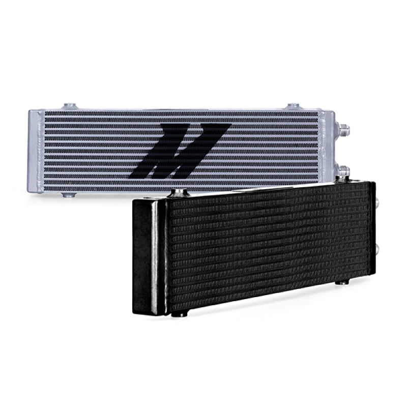Mishimoto Universal Large Bar and Plate Dual Pass Silver Oil Cooler - T1 Motorsports