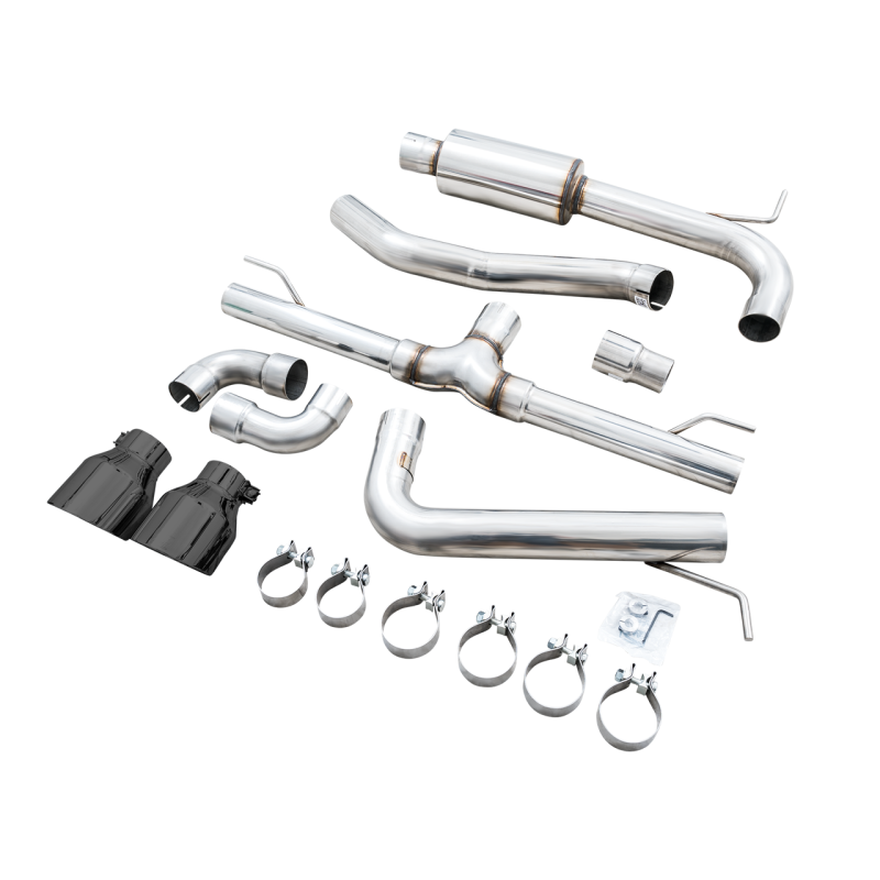 AWE 2022+ Volkswagen GTI MK8 Track Edition Exhaust - Diamond Black Tips