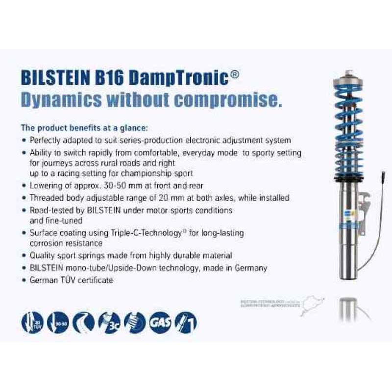 Bilstein B16 (PSS10) 06-10 BMW E60 M5 EDC Performance Suspension System