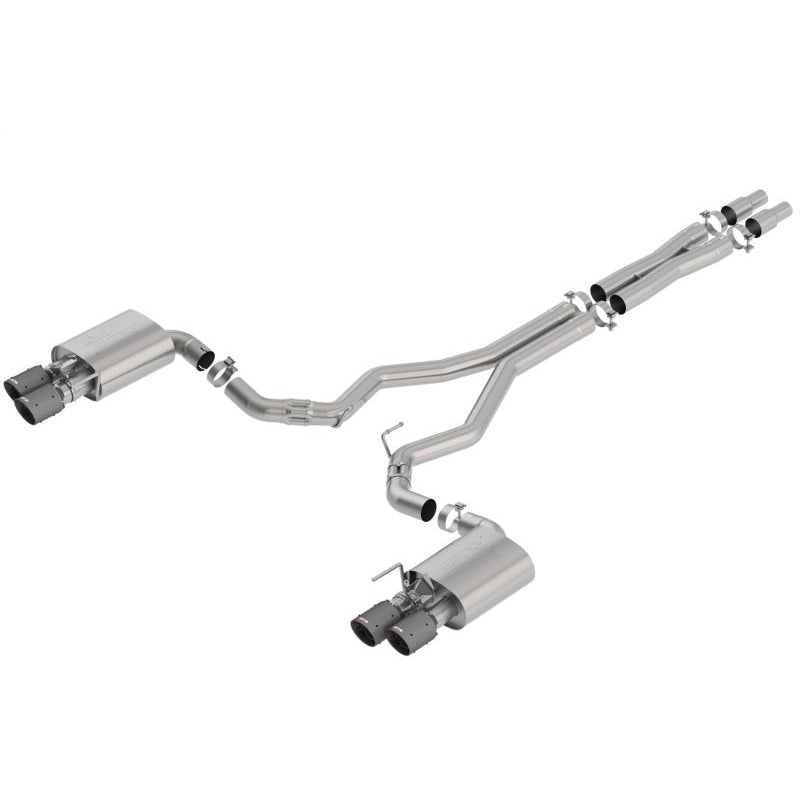 Borla 2018 Ford Mustang GT 5.0L AT/MT 3in Atak Catback Exhaust w/ Valves (Carbon Fiber Black Tip) - T1 Motorsports