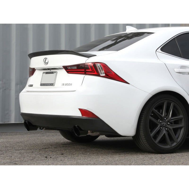 aFe POWER Takeda 16-17 Lexus IS200t L4-2.0L (t) 2.5in-3in 304 SS CB Exhaust w/ Black Tips