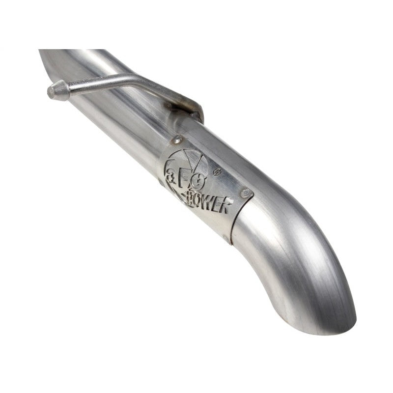 aFe MACHForce XP Exhaust Cat-Back 2.5in SS-409 Hi-Tuck 12-14 Jeep Wrangler Unlimited V6 3.6L 4Dr