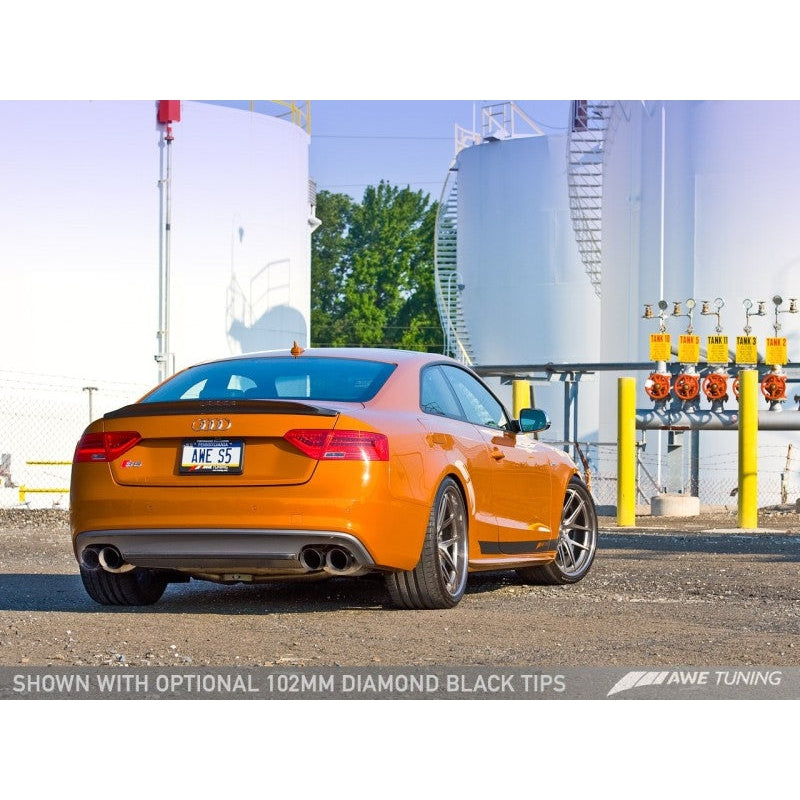 AWE Tuning Audi B8.5 S5 3.0T Touring Edition Exhaust System - Diamond Black Tips (90mm)