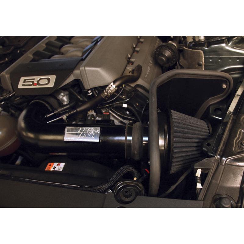 K&N 2015 Ford Mustang GT 5.0L V8 Black Performance Intake Kit