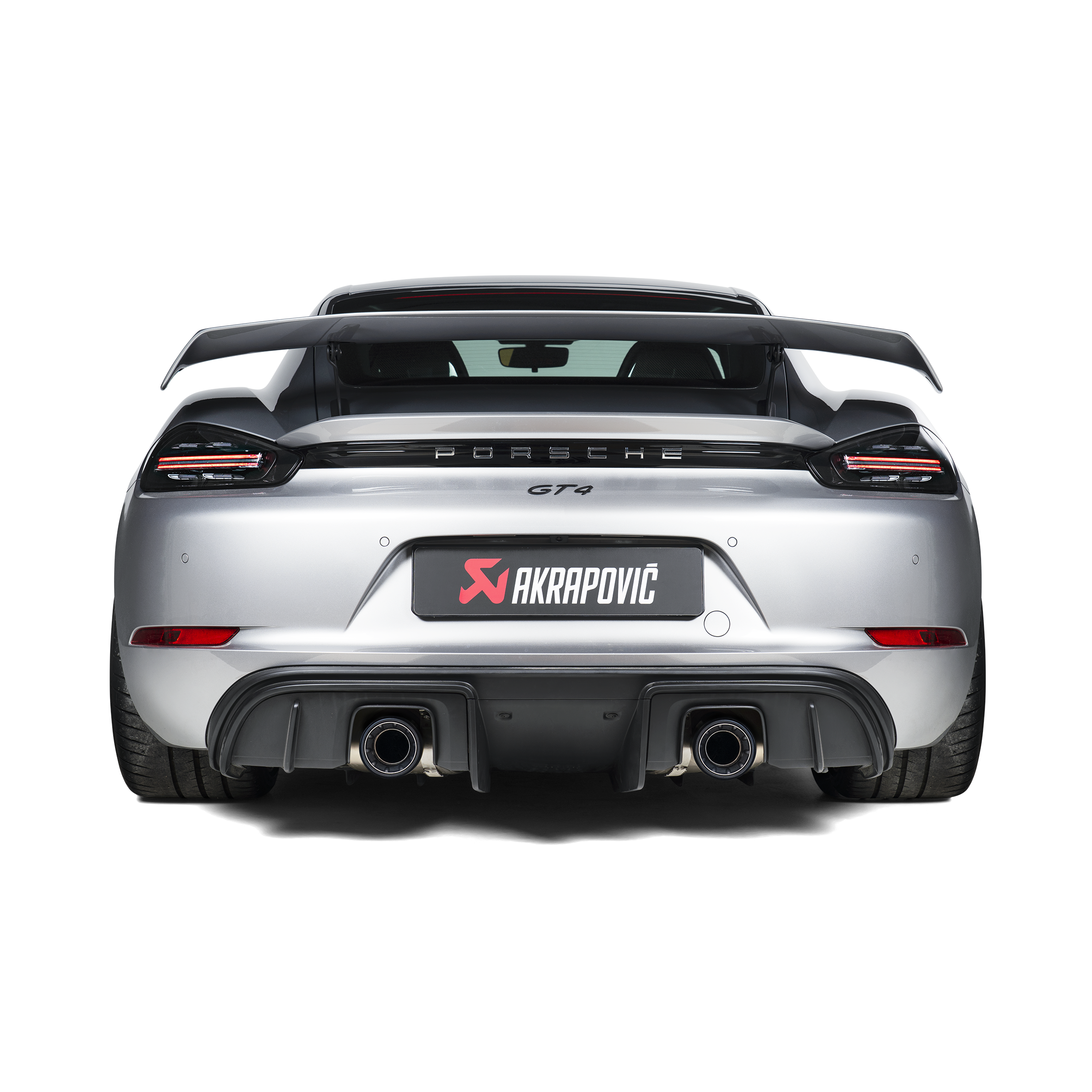 Akrapovič Slip-On Race Line Exhaust (Titanium) - 2020-2023 Porsche 718 Cayman GT4/Spyder