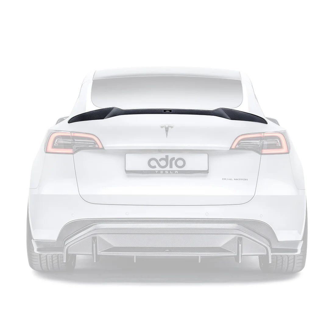 ADRO Tesla Model Y V2 Carbon Fiber Rear Spoiler