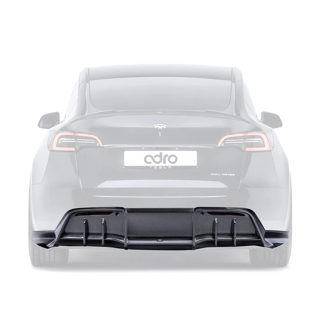 ADRO Tesla Model Y Carbon Fiber Rear Diffuser (2020-2024)