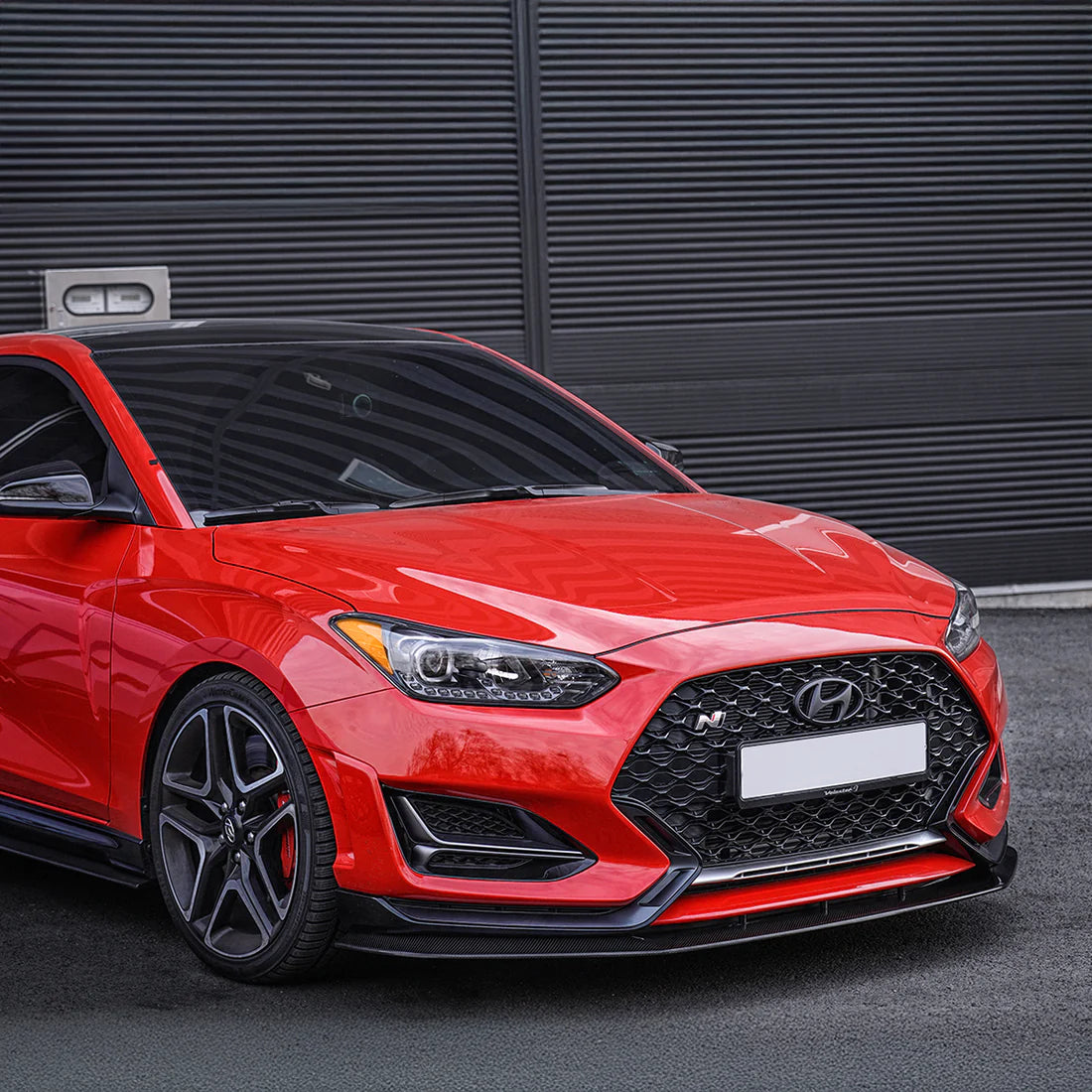 ADRO Hyundai Veloster Turbo & N Carbon Fiber Front Lip V1 (2018-2022)