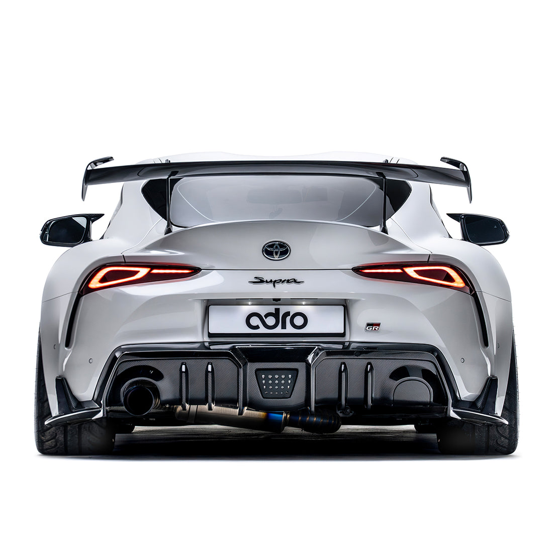 ADRO Toyota GR Supra AT-R2 Taller Carbon Fiber Swan Neck Wing