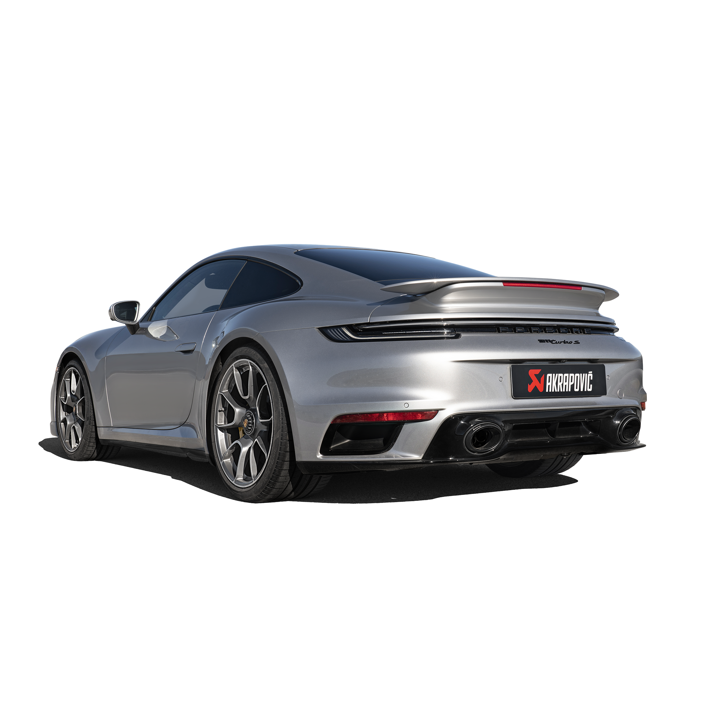 Akrapovič Slip-On Race Line Exhaust (Titanium) w/Black Titanium Tips - 2020+ Porsche 911 Turbo/Turbo S (992) - T1 Motorsports