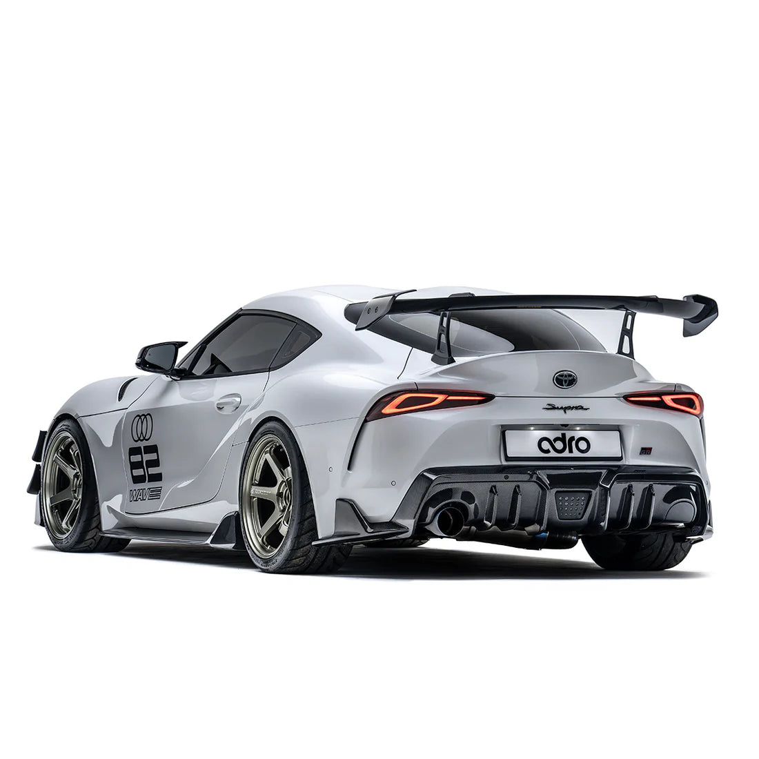 ADRO Toyota GR Supra AT-R2 Taller Carbon Fiber Swan Neck Wing