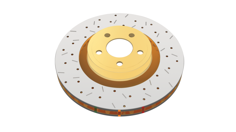 DBA 05-12 Corvette C6 w/Z51 pkg Rear Drilled & Slotted 4000 Series Rotor