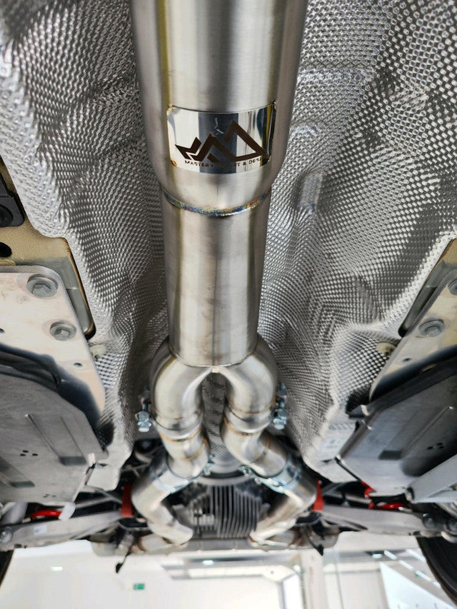 MAD BMW G8X M3 M4 S58 Resonated Single Midpipe (Brace Included)