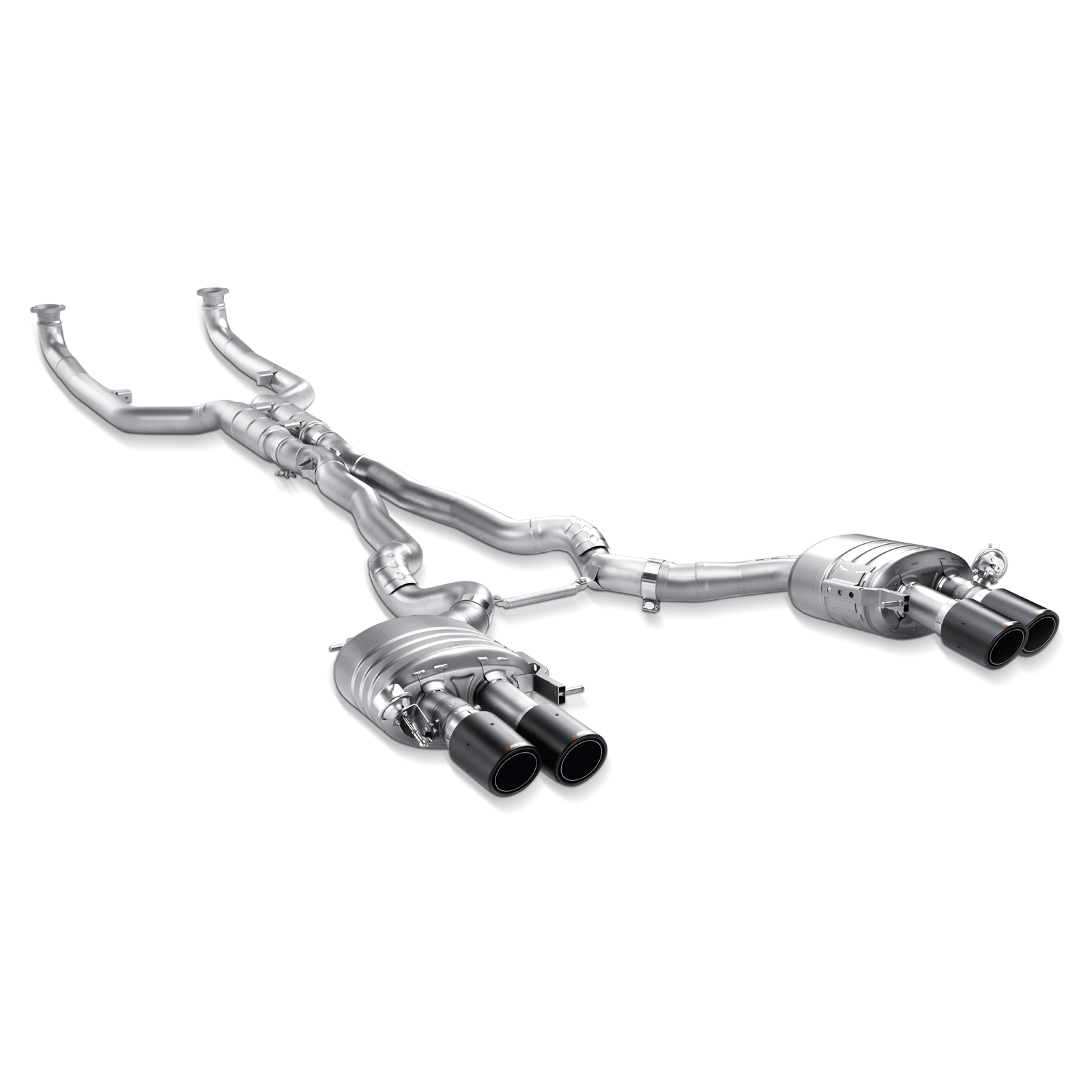 Akrapovič Evolution Line Catback Exhaust System (Titanium) w/o Tips - 2013-2018 BMW M6 Gran Coupe (F06) - T1 Motorsports