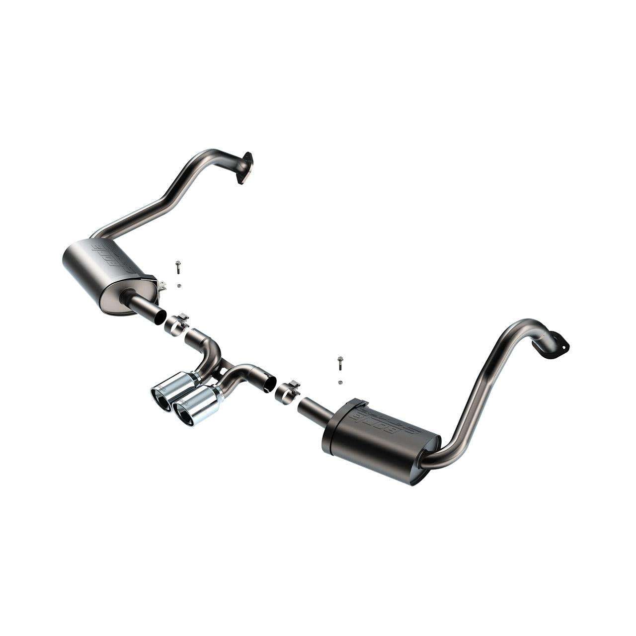 Borla S-Type Cat-Back Exhaust - 2017-2022 Porsche Cayman/Boxster 718 2.0L