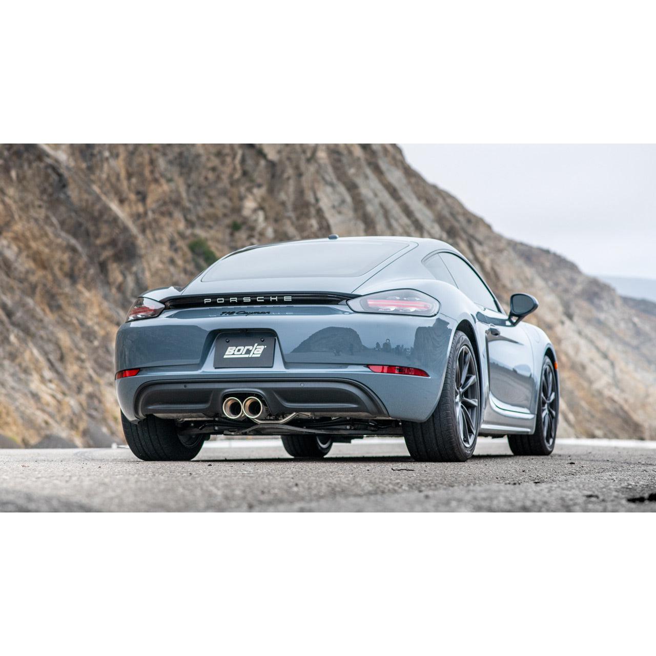 Borla S-Type Cat-Back Exhaust - 2017-2022 Porsche Cayman/Boxster 718 2.0L