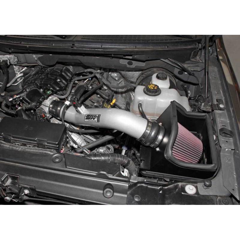 K&N 12-13 Ford F150 3.7L V6 Black High-Flow Performance Intake