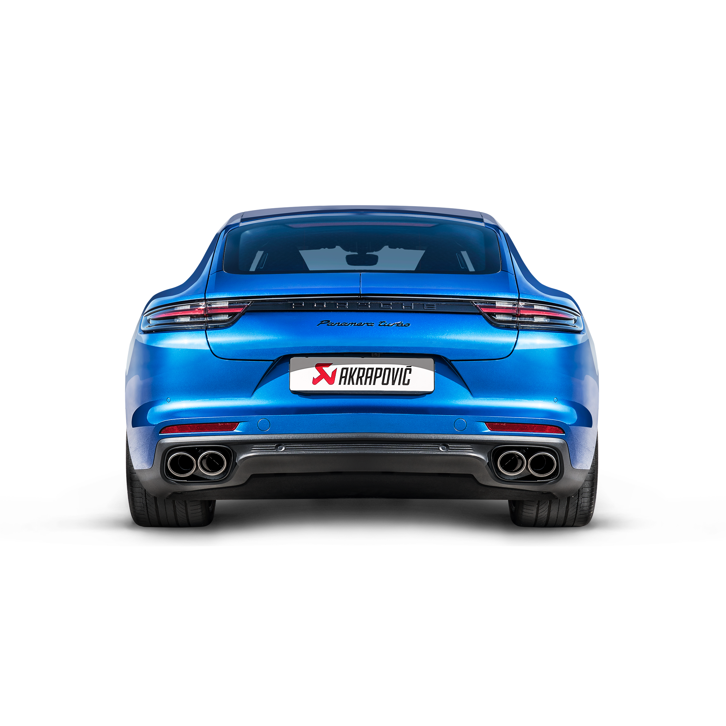 Akrapovič Evolution Line Catback Exhaust (Titanium) w/Carbon Tail Pipe Set - 2017-2024 Porsche Panamera Turbo - T1 Motorsports