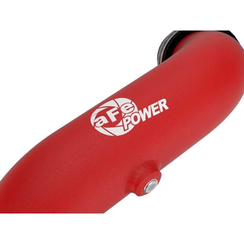 aFe Bladerunner 2-1/4 IN Aluminum Hot Charge Pipe Black 20-23 Ford Explorer/Explorer ST - Red