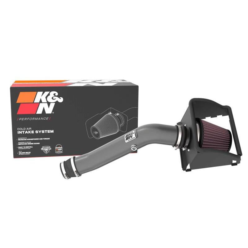 K&N 18-24 Ford F150 3.3L V6 Performance Air Intake System w/ Red Air Filter