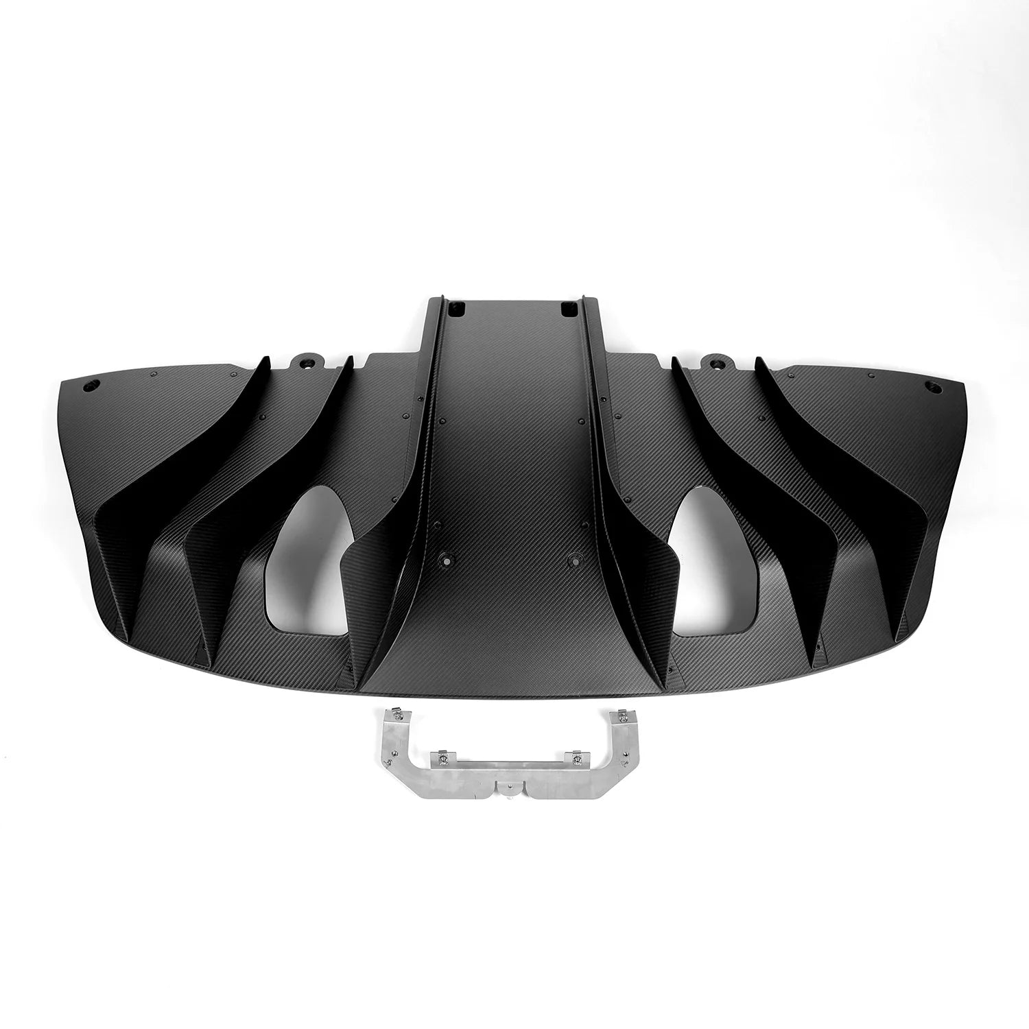 Silver Rocket SR Ultra Downforce Dry Carbon Fiber Rear Diffuser - 2022+ Porsche 718 Cayman GT4RS