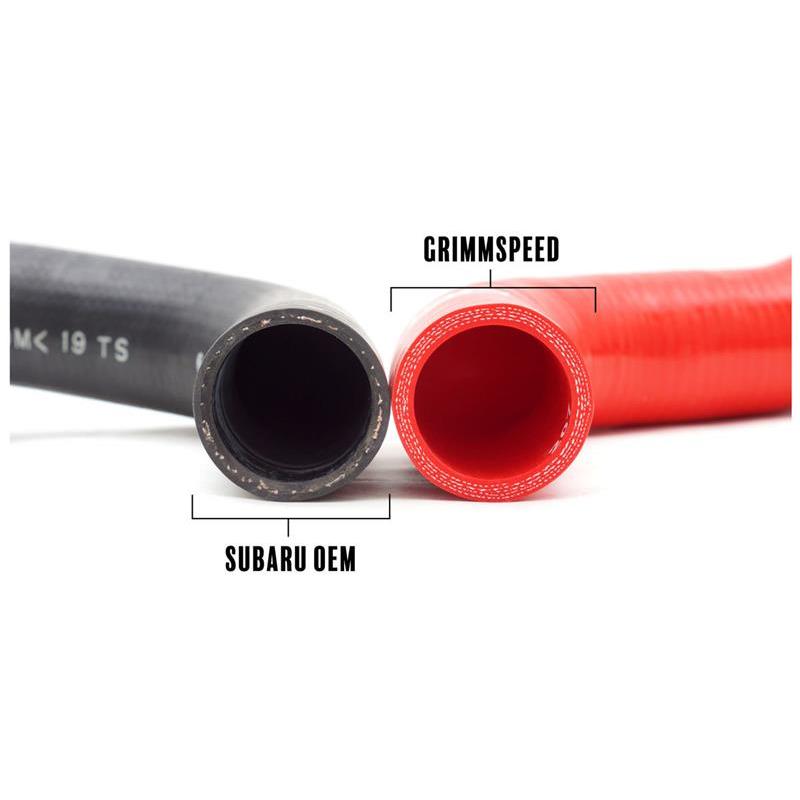 GrimmSpeed 08-14 Subaru WRX / 08-17 Subaru STi / 09-13 Subaru Forester XT Radiator Hose Kit - Black