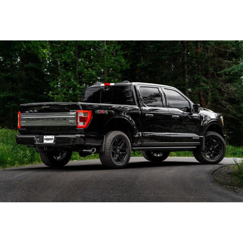 2021+ Ford F-F150, Powerboost Hybrid. Aluminized Steel, 3in Resonator Back, Single Side Exit