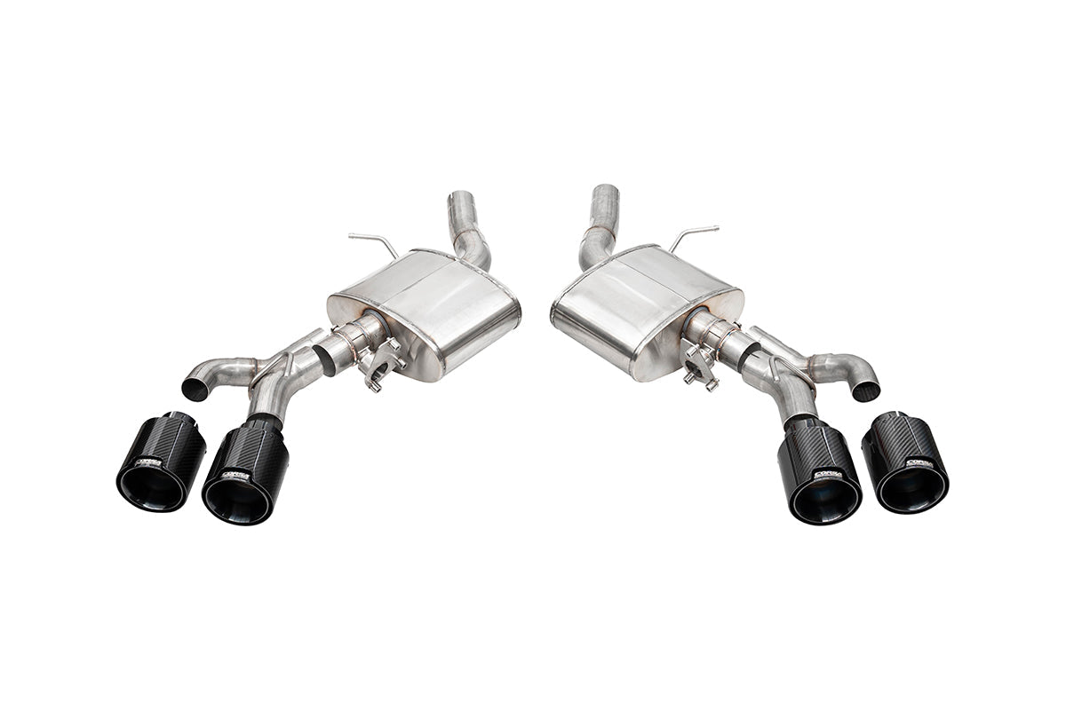 Corsa 3.0in Active Valved Axle-Back - 4.5in Carbon Fiber Black Tip - 2022-2025 Cadillac CT4 V Blackwing