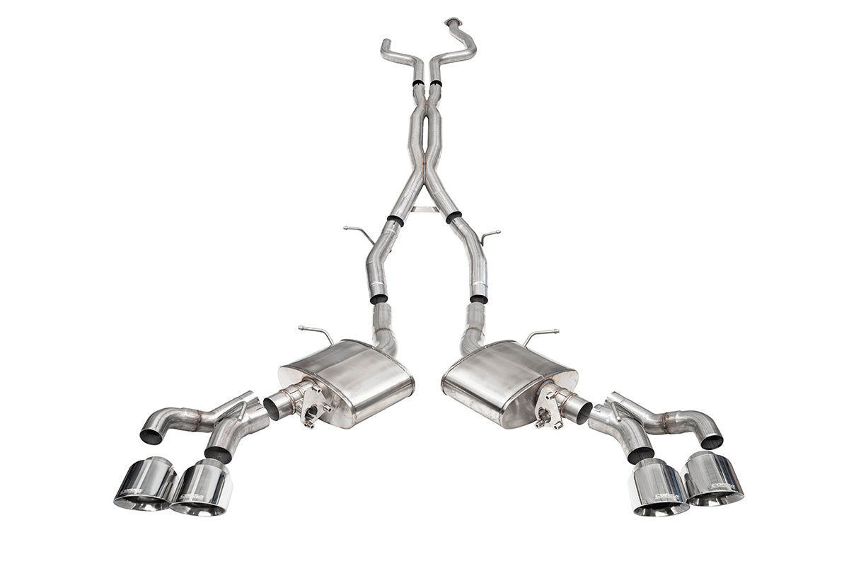 Corsa Xtreme Valved 3.0in Cat-Back Exhaust - 4.5in. Polished Tips - 2022-2024 Caddy CT5 V Blackwing
