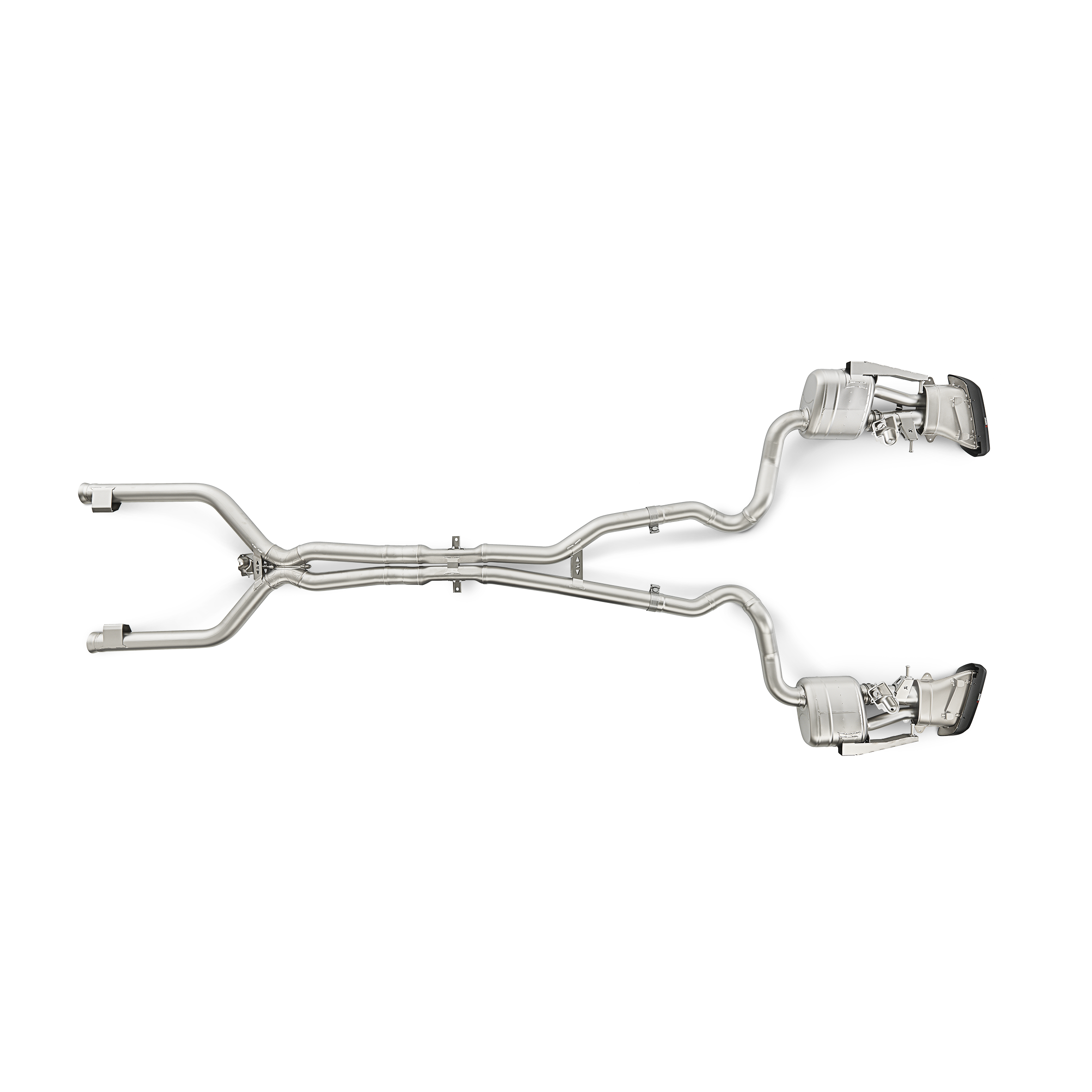 Akrapovič Evolution Line Catback Exhaust System (Titanium) w/Carbon Tips - 2015-2021 Mercedes-Benz C63 AMG Sedan - T1 Motorsports